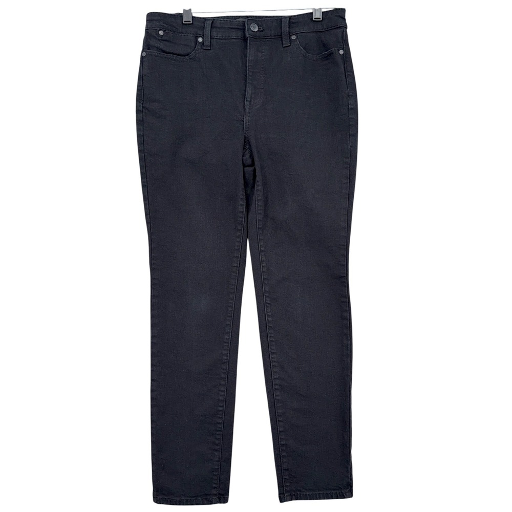 Talbots Slim Ankle Jean Womens 8 Cotton Blend Black
